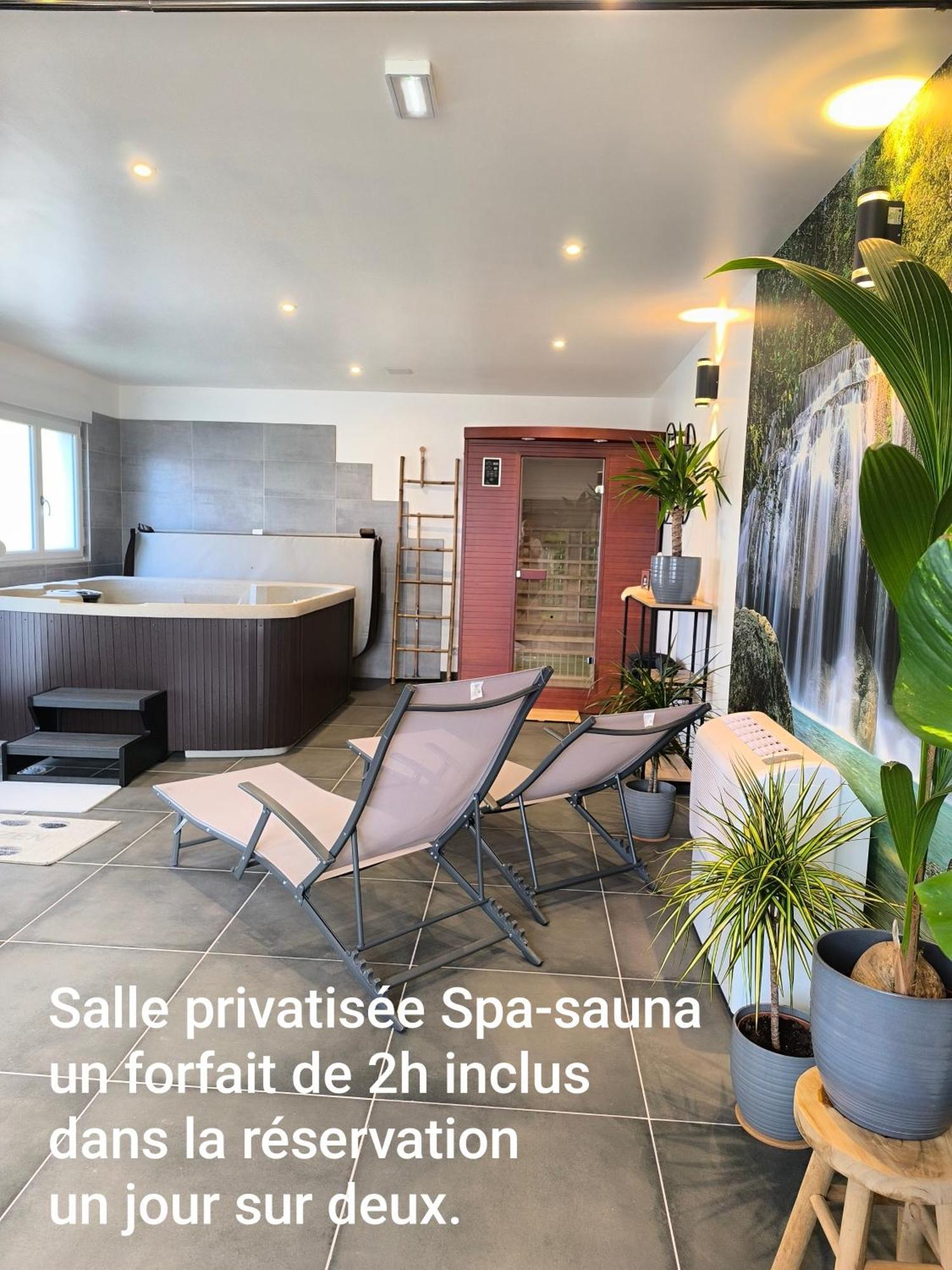 Gite Bonheur Et Charme Spa-Sauna Forfait 2H Inclus Kintzheim Exteriör bild